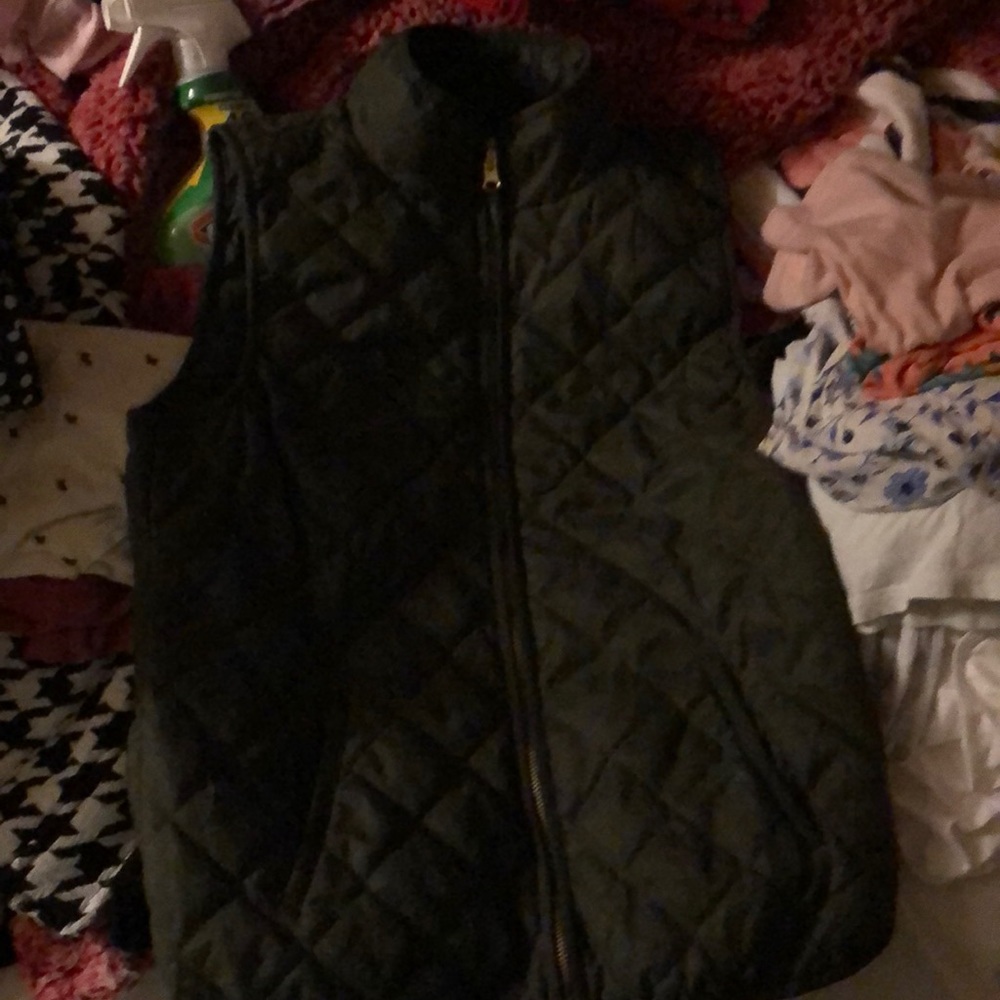 Olive green vest